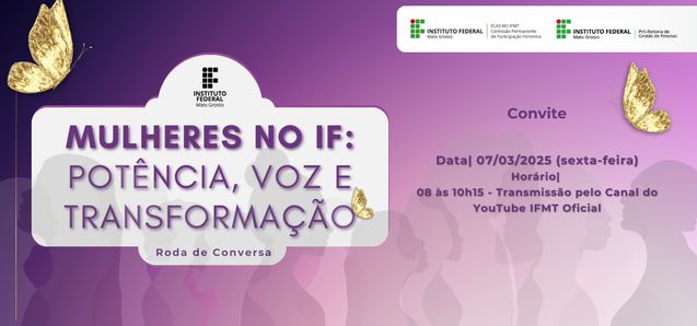 8 de março: Roda de Conversa e Edital de Formação de Lideranças Femininas